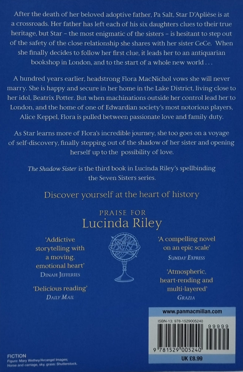 thumbnail image 2 of The Shadow Sister (The Seven Sisters) By Lucinda Riley – Very Good Condition 9781529005240 2 of 4
