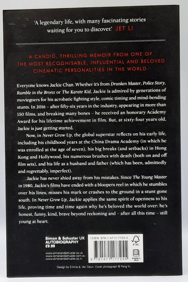 Never Grow Up by Jackie Chan – Pre-Booked