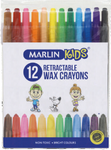 Marlin 12 Retractable Wax Crayons