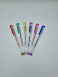 Glitter Gel Pens - pack of 6