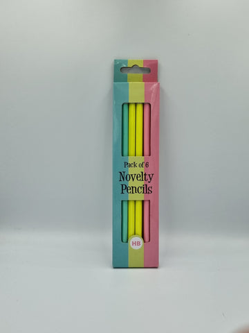 Novelty Pencil - pack of 6