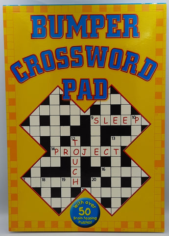 Bumper Crossword Pad - Yellow