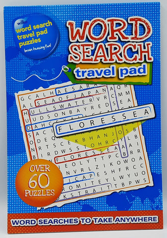 Word Search Travel Pad - Blue