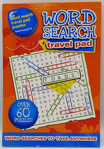 Word Search Travel Pad - Orange